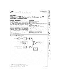 DataSheet LMX2324 pdf